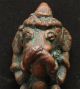 Old Bronze Close Face Ganesh Cobra Buddha Statue Amulet Thailand Hindu Ganesa Amulets photo 2