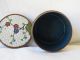 Antique Chinese Cloisonne Enamel Copper Design Flowers Box Boxes photo 8