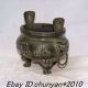 Chinese Asian Antique Bronze Censer (lions Totem) Incense Burners photo 2