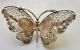 4 Antique Enamel Brooches - With Gorgeous Details - Chinese Sterling Butterflies Necklaces & Pendants photo 8