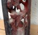 Antique Pair Elder Asian Chinese Carved Wood Panel Screen Other photo 11