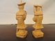 Vintage Chineese Figural Chess Set: Hand Carved Pieces & Board W/ Drawers & Case Men, Women & Children photo 6