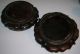 Pair Antique Chinese Carved Hardwood Stands For Vases/bowls A/f Woodenware photo 1
