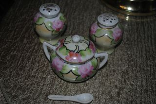 Very Old Handpainted 4 Piece Nippon Set photo