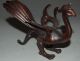 Chinese Copper Archaistic Chilong Suzaku Statue Nr Dragons photo 4