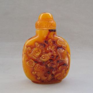Chinese Synthetic Resin Fish Snuff Bottle photo