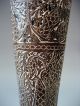 Very Fine Ottoman Persian Bronze W/ Copper & Silver Decor Fluted Vase Ca.  1900 Middle East photo 11