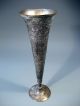 Very Fine Ottoman Persian Bronze W/ Copper & Silver Decor Fluted Vase Ca.  1900 Middle East photo 1