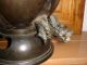 Antique Chinese Asian Bronze Foo Dog Handle Samovar Hot Water Pot Urn Pots photo 11