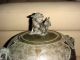 Antique Chinese Asian Bronze Foo Dog Handle Samovar Hot Water Pot Urn Pots photo 3