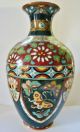 Japanese Antique Cloisonne Vase - Meiji Item - Unique Design Vases photo 3