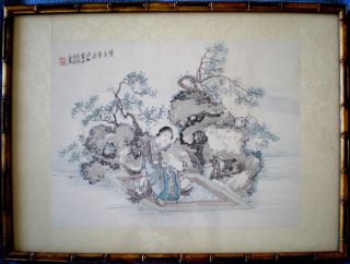 China Art: Chinese Ink Color Painting Qing Dynasty Song Zhang 宋璋 photo