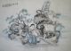 China Art: Chinese Ink Color Painting Qing Dynasty Song Zhang 宋璋 Paintings & Scrolls photo 1