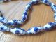 Vtg Antique Chinese Asian Blue White Porcelain Bead Necklace Phoenix Medallion Necklaces & Pendants photo 4