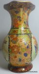 Vintage Chinese Enameled Porcelain Moriage Style Maidens Phoenix Tail Vase Vases photo 2