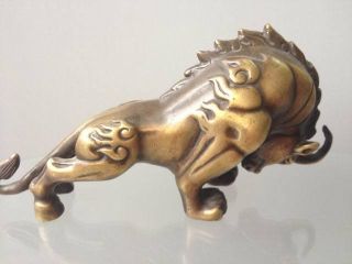 Copper Sratues Vivid Oxen Chinese Handmade Antique photo