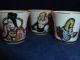 Wonderful Vintage Japanese Lithophane Saki Cups In Box 1950s Other photo 1
