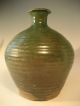 Thai Thailand Sawankaloke Green Glazed Relief Decor Pottery Vase Ca.  16th C. Other photo 1