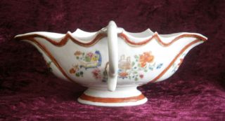 Good Antique Chinese Porcelain Famille Rose Sauce Boat 18th C - photo