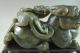 900g Old Chinese Hetian Jade Carved Two Pixiu Carving Other photo 2