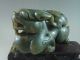 900g Old Chinese Hetian Jade Carved Two Pixiu Carving Other photo 6