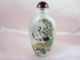 Chinese Snuff Bottle Red Crowned Cranes Folk Sunt Inner Painting Rrts By25 Other photo 1