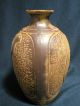 Vintage Chinese Vase Brown Pottery Bottle Republic Of China Vases photo 8