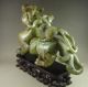 4320g Antique Chinese Old Jade Carved Double Pixiu Carving Other photo 10