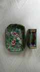 Antique Chinese Cloisonne Match Box Cover With Tray Other photo 3