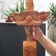 China Yangzhou Hand Openwork Carving Wood Carving Tao Mujian Swords photo 3