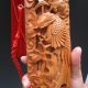 China Yangzhou Hand Openwork Carving Wood Carving Tao Mujian Swords photo 4