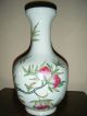 Old Porcelain Vase With Peach Branch And Leaves Design Vases photo 2
