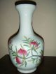 Old Porcelain Vase With Peach Branch And Leaves Design Vases photo 4