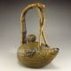 Chinese Bronze Teapot W Qian Long Mark Nr Teapots photo 6
