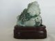 Antique Jadeite Jade Statue With Two Tone Colors Longevity Peach & Mouses. Other photo 9