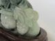 Antique Jadeite Jade Statue With Two Tone Colors Longevity Peach & Mouses. Other photo 5