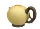 Chinese Interesting Peach Shaped Clay Teapot W/ Mark,  Water Goes From Bottom Teapots photo 3