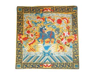 Chinese Handmade Embroidery/fabric With Gorgeous Dragon/qilin photo