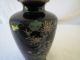Antique Japanese Cloisonne Meiji Period Wireless Design Butterfly Vase Nr Vases photo 5