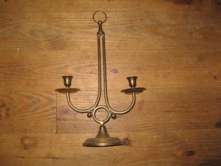 Old Brass Candleabra 1940s photo