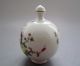 Chinese Handmade Coloured Drawing Ceramic Flowers Birds Snuff Bottle Snuff Bottles photo 2