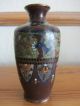 Good Quality Antique 19th Century Japanese Meiji Miniature Cloisonne Vase Vases photo 1