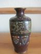 Good Quality Antique 19th Century Japanese Meiji Miniature Cloisonne Vase Vases photo 2