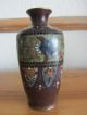 Good Quality Antique 19th Century Japanese Meiji Miniature Cloisonne Vase Vases photo 3