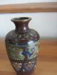 Good Quality Antique 19th Century Japanese Meiji Miniature Cloisonne Vase Vases photo 6