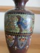 Good Quality Antique 19th Century Japanese Meiji Miniature Cloisonne Vase Vases photo 7