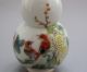 Chinese Handmade Coloured Drawing Ceramic Chrysanthemum Birds Snuff Bottle Snuff Bottles photo 6