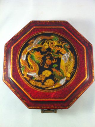 Chinese Dragon/phoenix Octagon Compass photo