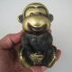 Chinese Bronze Ware Of The Qing Imperial Mark 19th.  C Philosophy Monkeys Nr Incense Burners photo 3