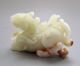 18 - 19th C.  Chinese Hetian Jade Carved Dragon Beast Phoenix Tail Statue Other photo 4